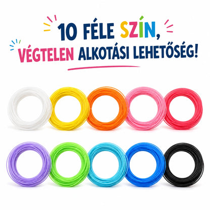 10 féle szines filament 