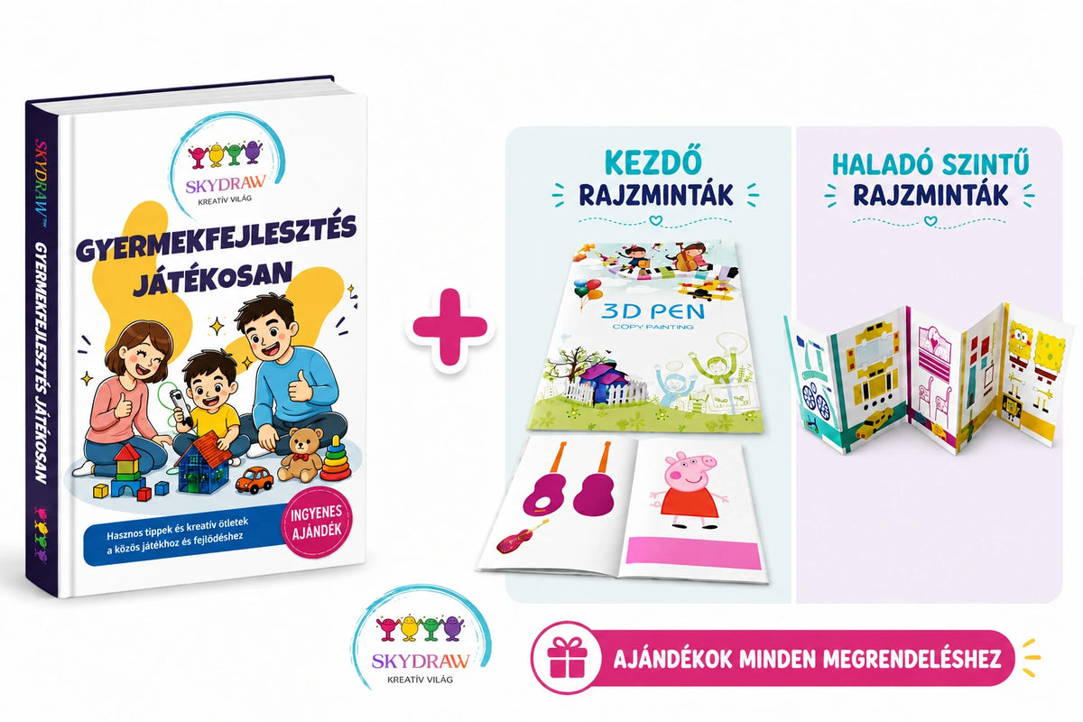 ajándék e-book és kezdő-haladó rajzminták minden SkyDraw 3D tollhoz